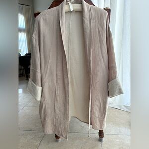 Aritzia Wilfred Beige Kimono Robe/cardigan